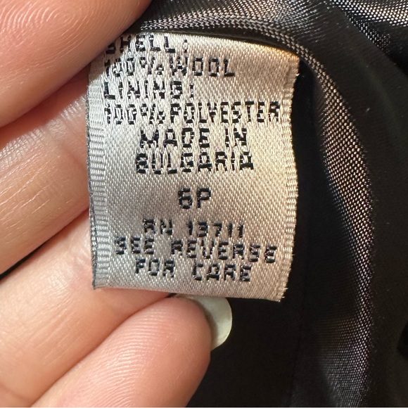 Vintage 90s Amanda smiths petites woman plaid wool blazer size 6p - Picture 6 of 14